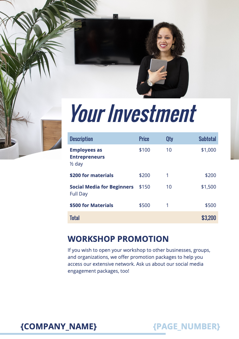 Workshop Proposal Template